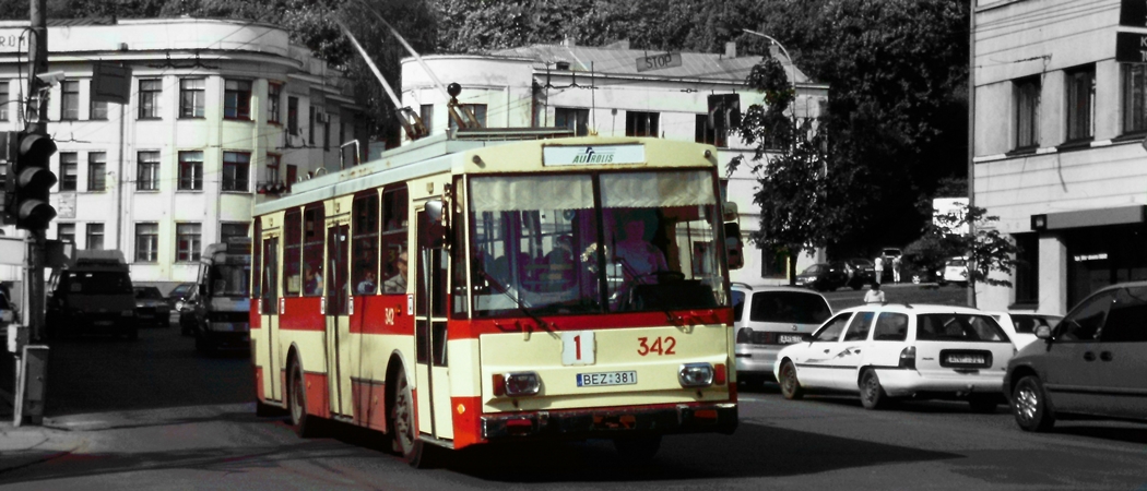 Autrolis Skoda 14Tr trolleybus no. 342